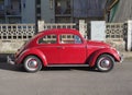 Red Volkswagen Beetle car Royalty Free Stock Photo