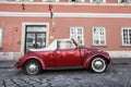 Red Volkswagen Beetle Royalty Free Stock Photo