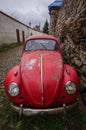 Red Volkswagen Beetle Royalty Free Stock Photo