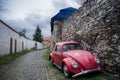 Red Volkswagen Beetle Royalty Free Stock Photo