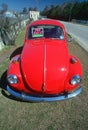 Red Volkswagen Beetle For Sale Royalty Free Stock Photo