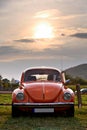 Red Volkswagen Beetle