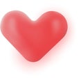 Red volumetric heart