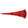 Red vuvuzela icon cartoon vector. Soccer horn Royalty Free Stock Photo