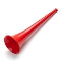 Red Vuvuzela on White Background Royalty Free Stock Photo
