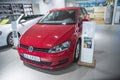 Red, VW Golf Trendline 85 TSI Royalty Free Stock Photo