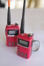 Red walky talky Royalty Free Stock Photo