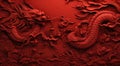 red wall paper with chinesestyle red dragon wallpaper