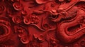 red wall paper with chinesestyle red dragon wallpaper