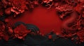 red wall paper with chinesestyle red dragon wallpaper