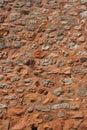 Red wall in Rousillon,France Royalty Free Stock Photo