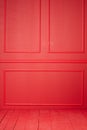 Red wall with stucco Royalty Free Stock Photo