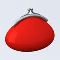 Red wallet icon 3d