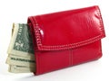 Red Wallet and Money