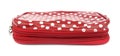 Red wallet with white spots