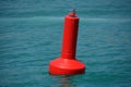 Red warning buoy Royalty Free Stock Photo