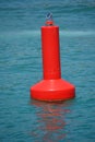 Red warning buoy Royalty Free Stock Photo