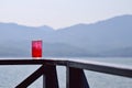 red water sweet background moutan at Dam reservoir Royalty Free Stock Photo