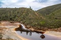 Red water in Rio Tinto, Huelva, Spain Royalty Free Stock Photo