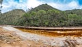 Red water in Rio Tinto, Huelva, Spain Royalty Free Stock Photo