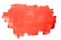 Red watercolor brush strokes Royalty Free Stock Photo