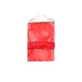 Red watercolor chinese new year money envelope Royalty Free Stock Photo