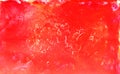 Red watercolor paint abstract background texture detail with cracked effect