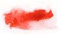 Red watercolor paint brush stroke Royalty Free Stock Photo
