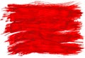 Red watercolor texture paint stain brush stroke Royalty Free Stock Photo