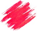 Red watercolor texture paint stain brush stroke Royalty Free Stock Photo