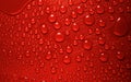 Red waterdrops