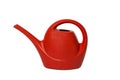 Red watering can isolated on white background. The concept of gardening. Red watering can for watering houseplants. Royalty Free Stock Photo