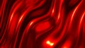 Red wavy plastic shiny background, smooth wavy texture pattern wallpaper Royalty Free Stock Photo