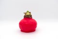 Red wax coated decorative amaryllis bulb Royalty Free Stock Photo