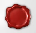 Red wax seal Royalty Free Stock Photo