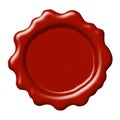 Red wax seal Royalty Free Stock Photo
