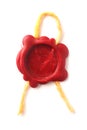 Red wax seal