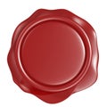 Red wax seal Royalty Free Stock Photo