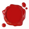 Red wax seal Royalty Free Stock Photo