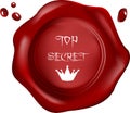 Red wax seal Royalty Free Stock Photo