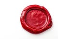 Red Wax Seal, Authenticity and Elegance Royalty Free Stock Photo