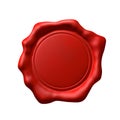 Red Wax Seal - Isolated (+PNG) Royalty Free Stock Photo