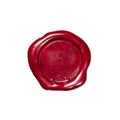 Red Wax Seal Royalty Free Stock Photo