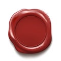 Red wax seal Royalty Free Stock Photo