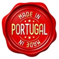 Red wax seal - made in Portugal