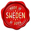 Red wax seal - made in Sweden