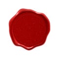 Red wax seal stamp, guarantee certificate premium quality label