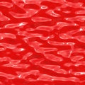 Red waxy surface