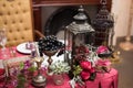 Red wedding decor