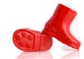 Red Wellie Boots Royalty Free Stock Photo